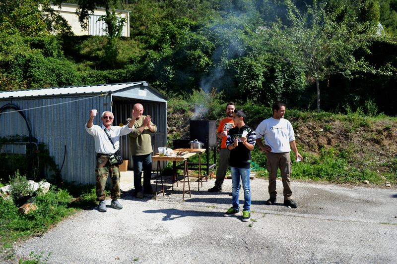 in cerreta con i soci dei Monti Sibillini